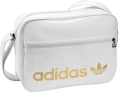 adidas tasche airliner weiß gold|adidas Originals – Airliner – Tasche in Weiß .